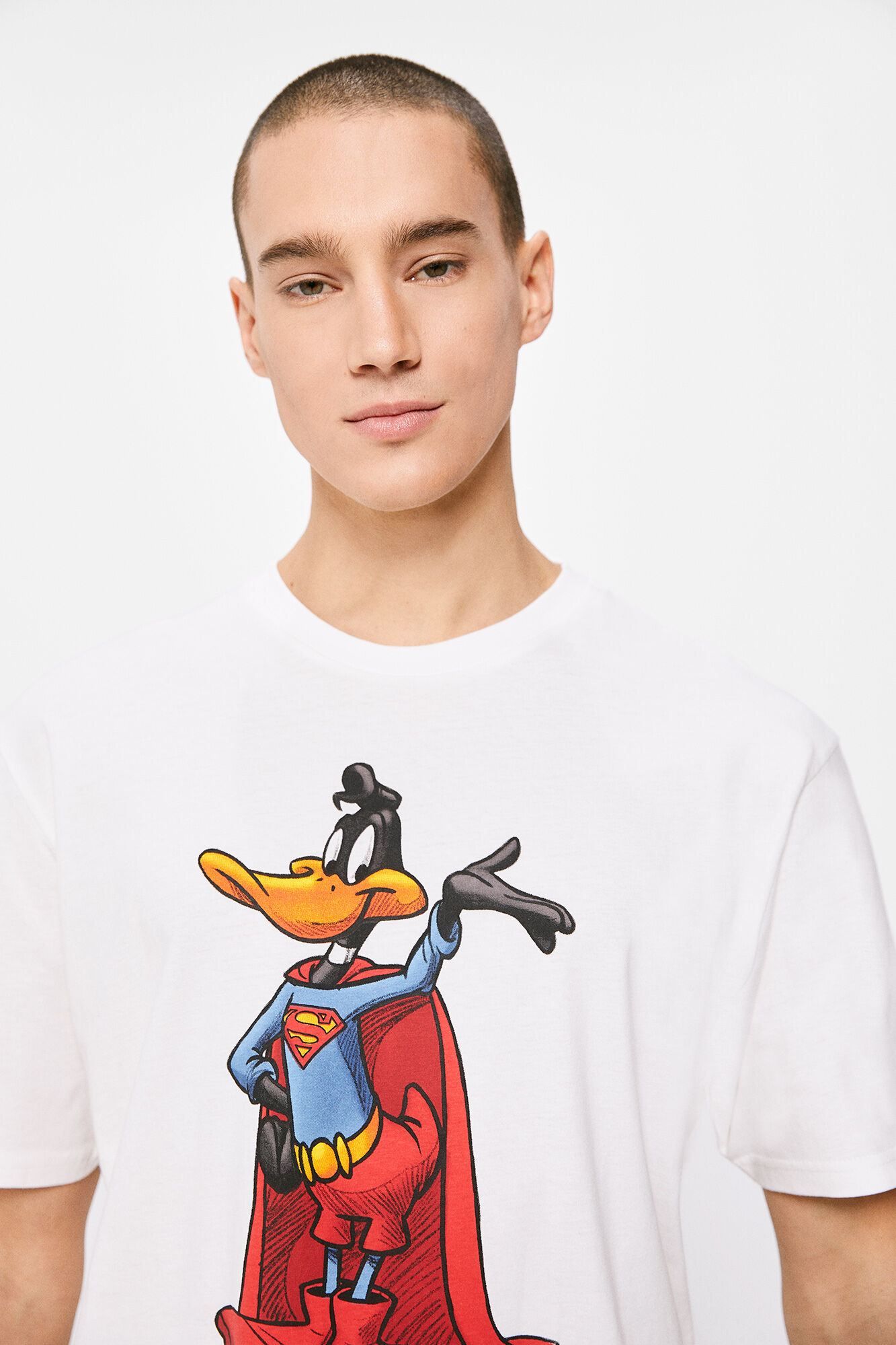 Camiseta Super Daffy Duck - marfim