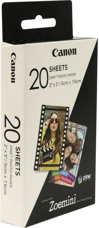 Canon - ZINK™ Fotopapier - 5x7,6cm - 20 Vel - Water- en Scheurbestendig