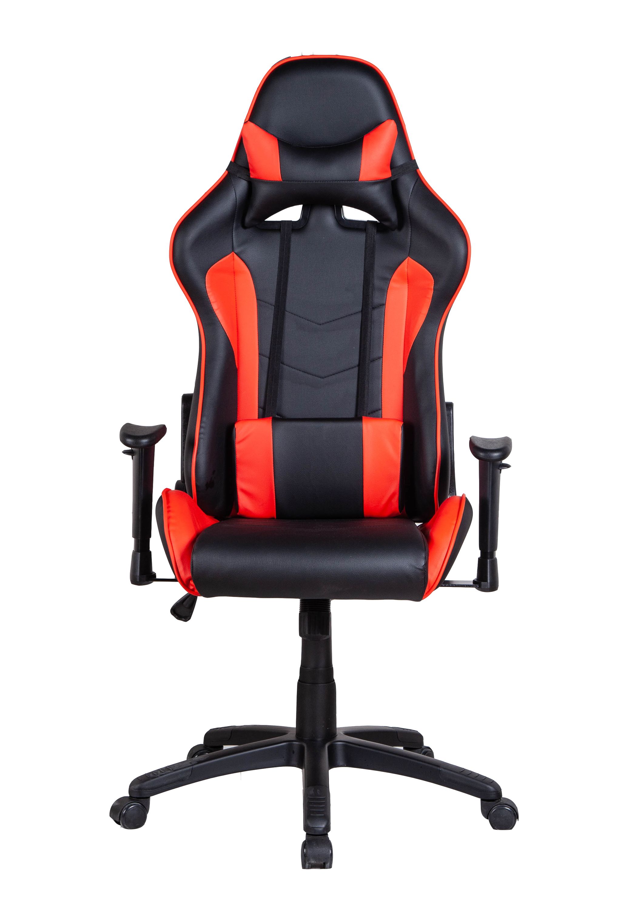 Gamingstuhl Bürostuhl Leder LIMITLESS schwarz/rot
