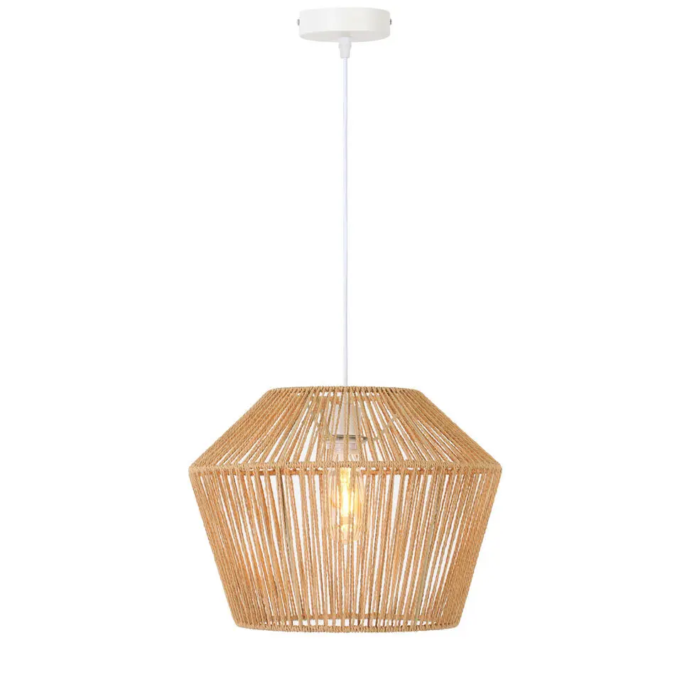 Hanglamp Caspian - Bruin/Wit- Ø40cm