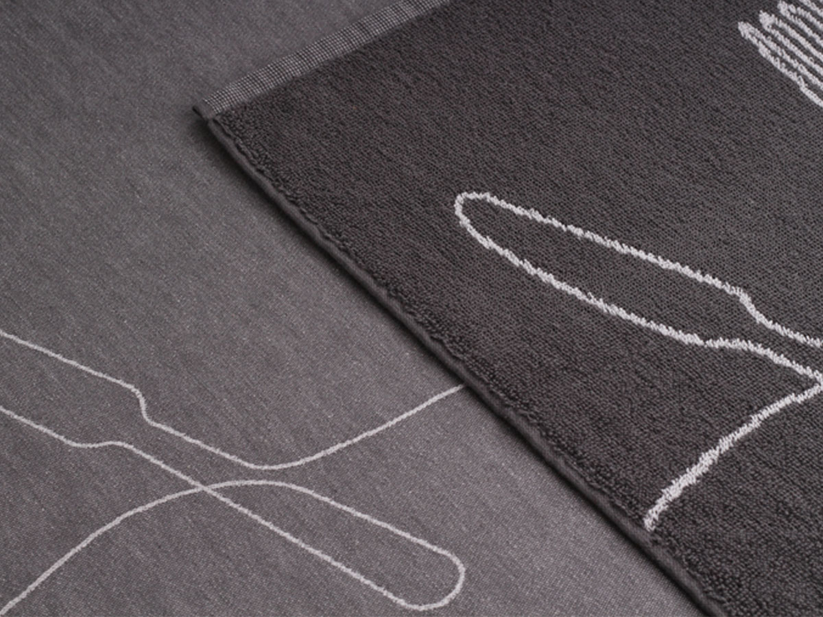 DoubleDry Bestek 50 x 70 cm set van 6 theedoeken - grijs