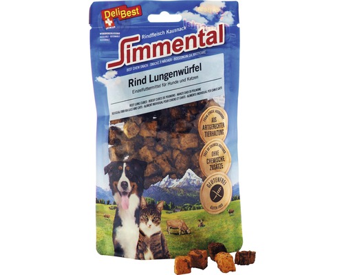 Hondensnack DeliBest Simmental runderlongblokjes 60 g