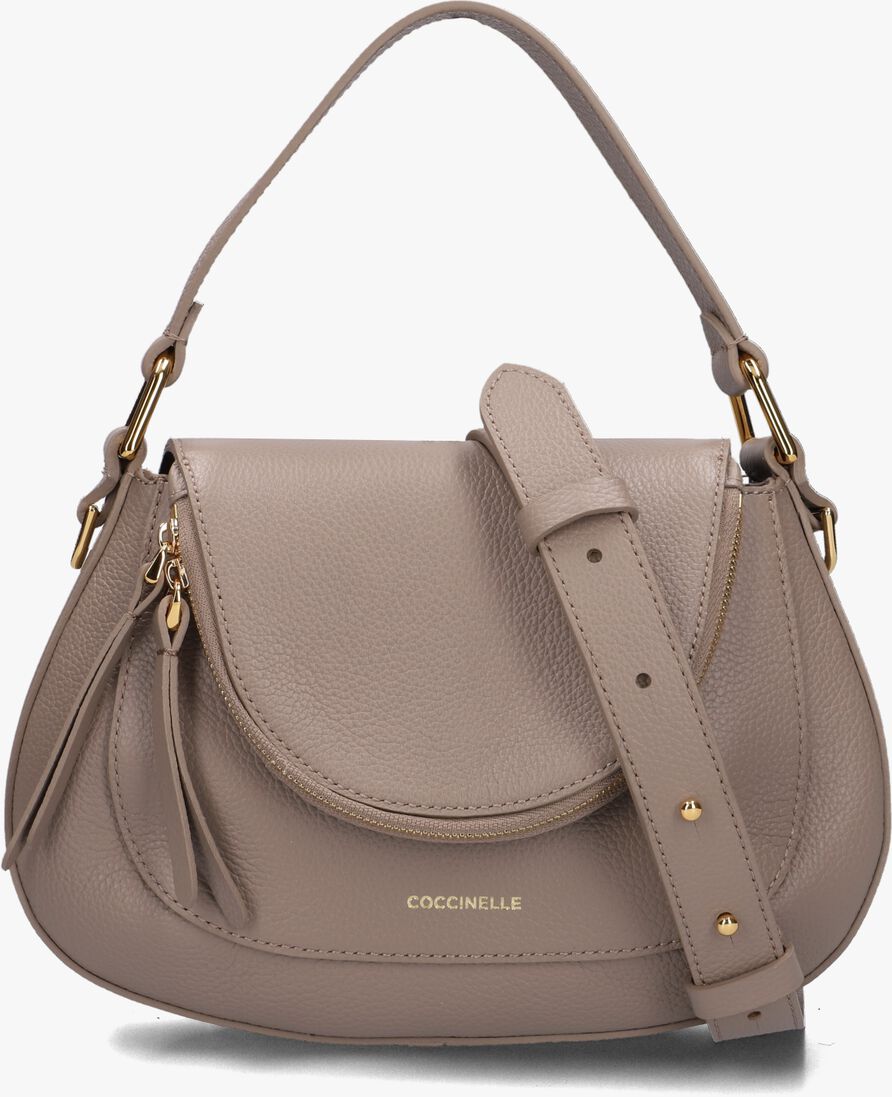 COCCINELLE taupe coccinelle schoudertas sole