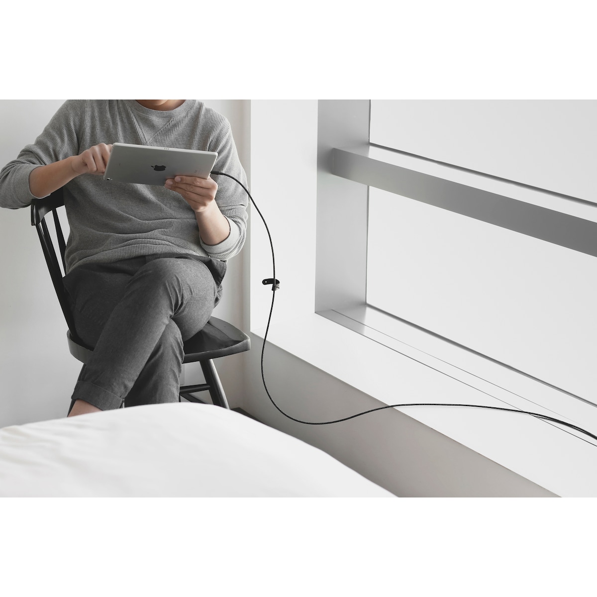 Native Union Belt XL USB-A til Lightning kabel (sort)