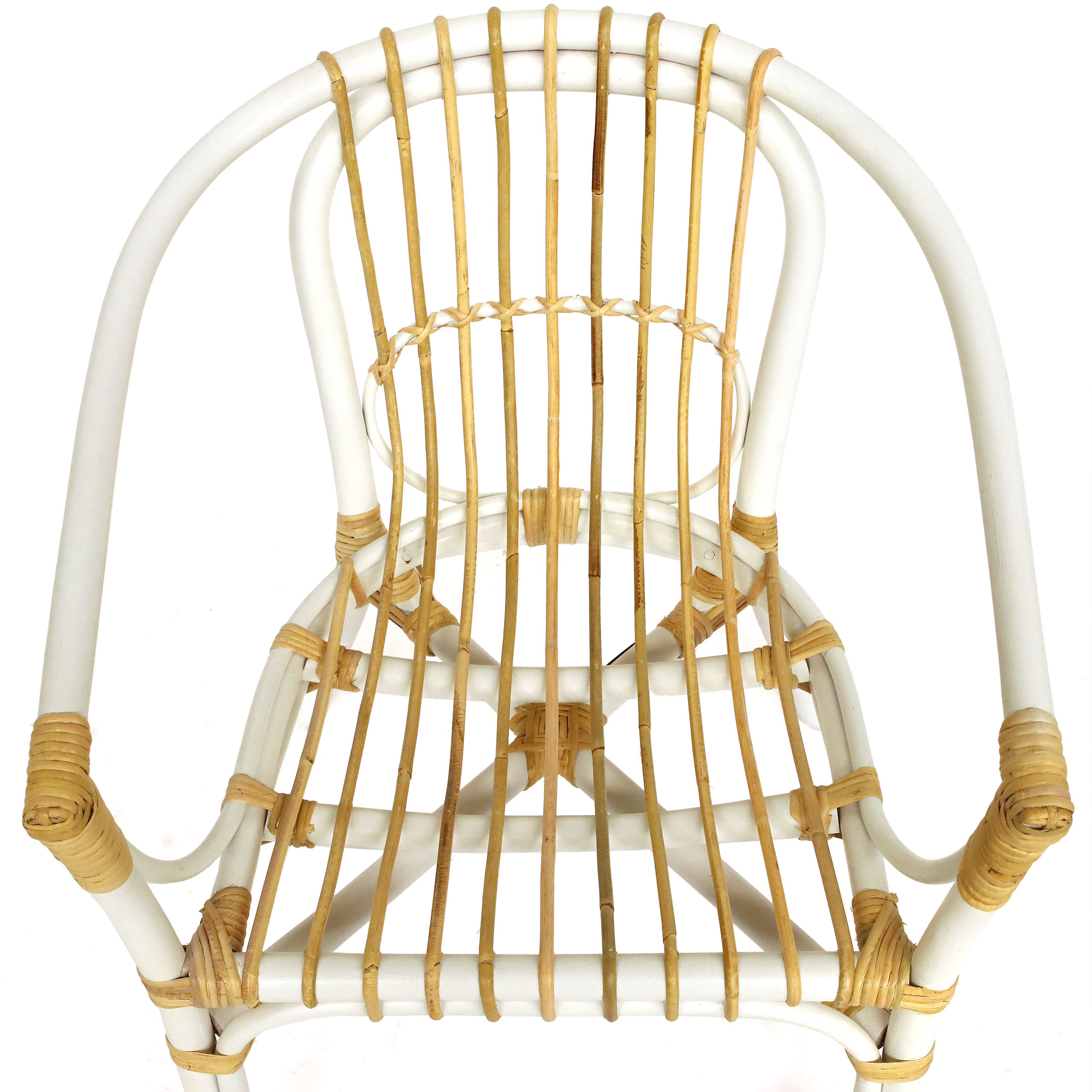 Rattan-Armsessel 'Pivot', weiß, natur, B 57 cm, H 94 cm, L 59 cm günstig bestellen
