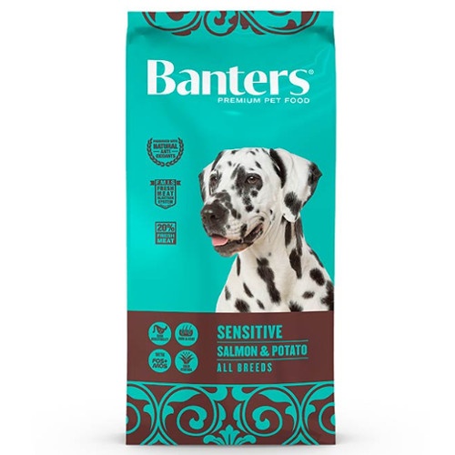 Ração para cães Banters Sensitive com salmão e batata