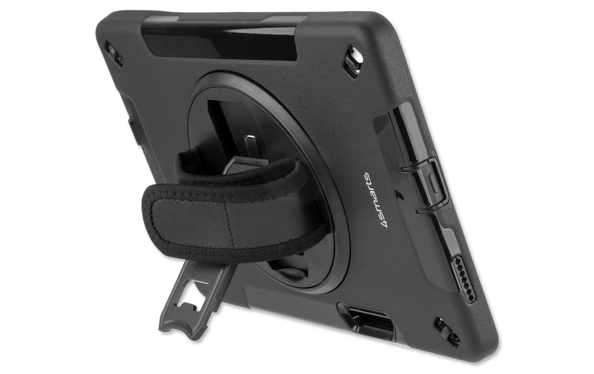 Tablet Back Cover Rugged GRIP Galaxy Tab S6 Lite SchwarzRobustes Tablet-Case mit Handschlaufe und Standfuss