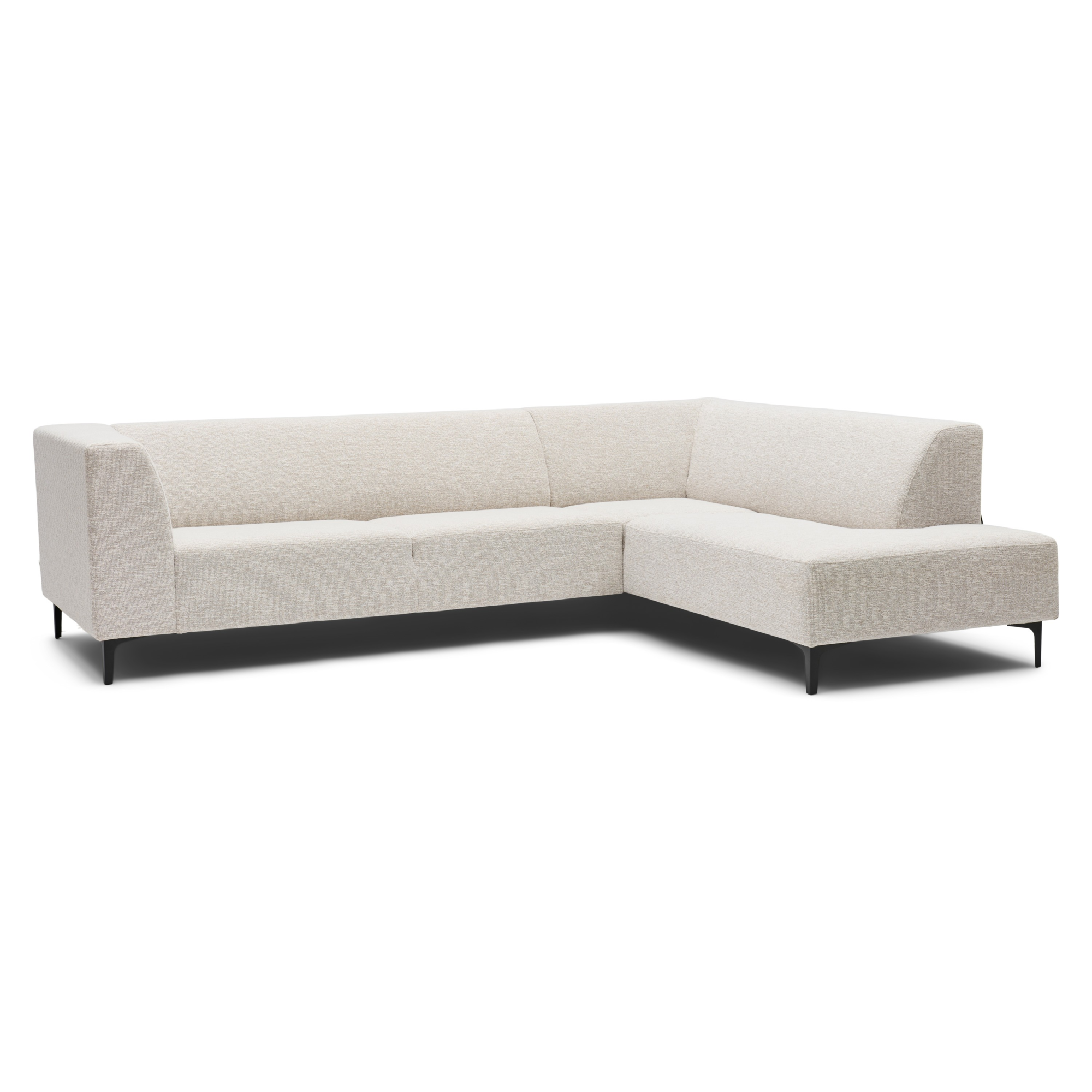 Hoekbank Zipp beige melange rechts