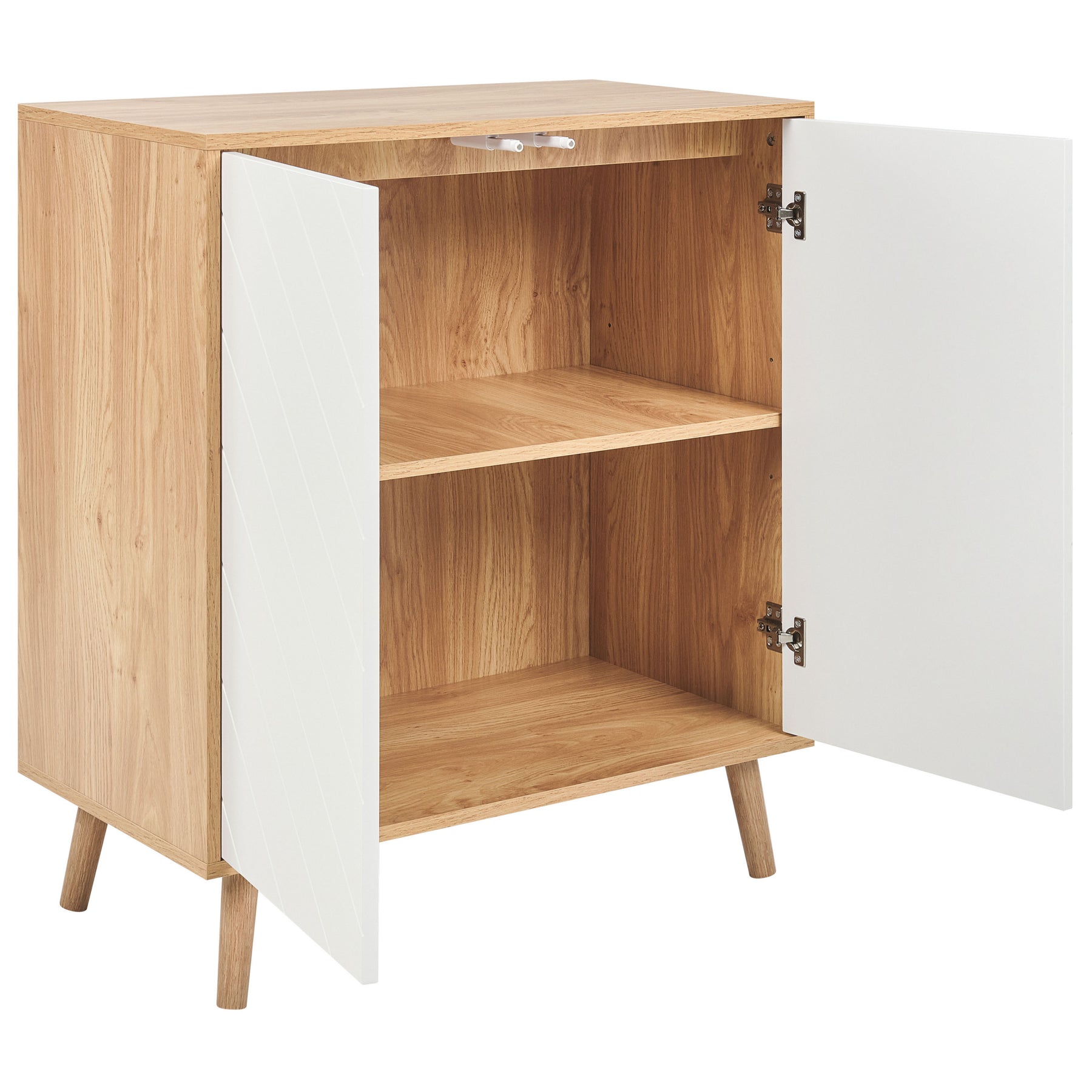 Beliani - BRISTOW - Dressoir - Lichtbruin|Wit - Hout