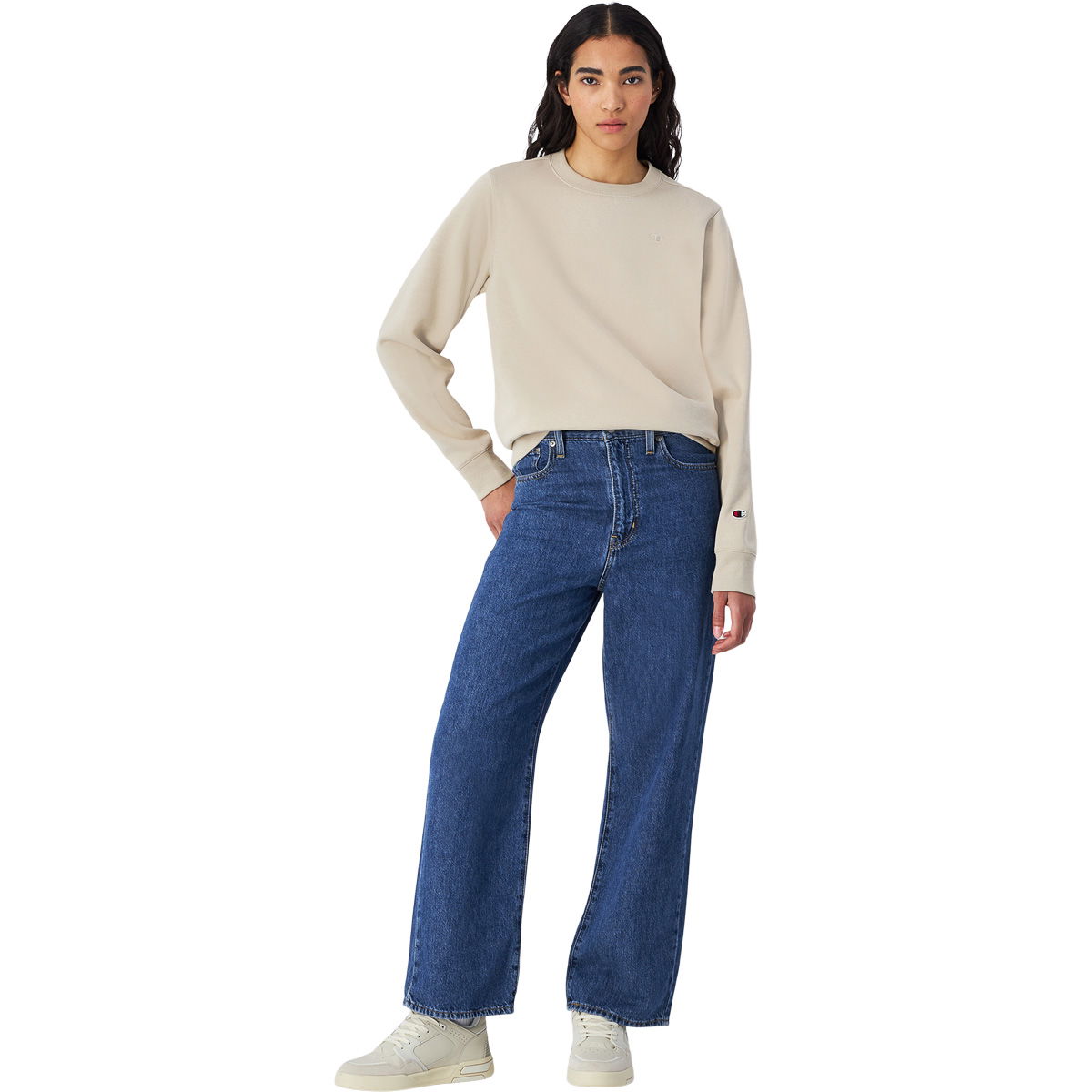 Champion Tonal Small Logo Sweatshirt Dame