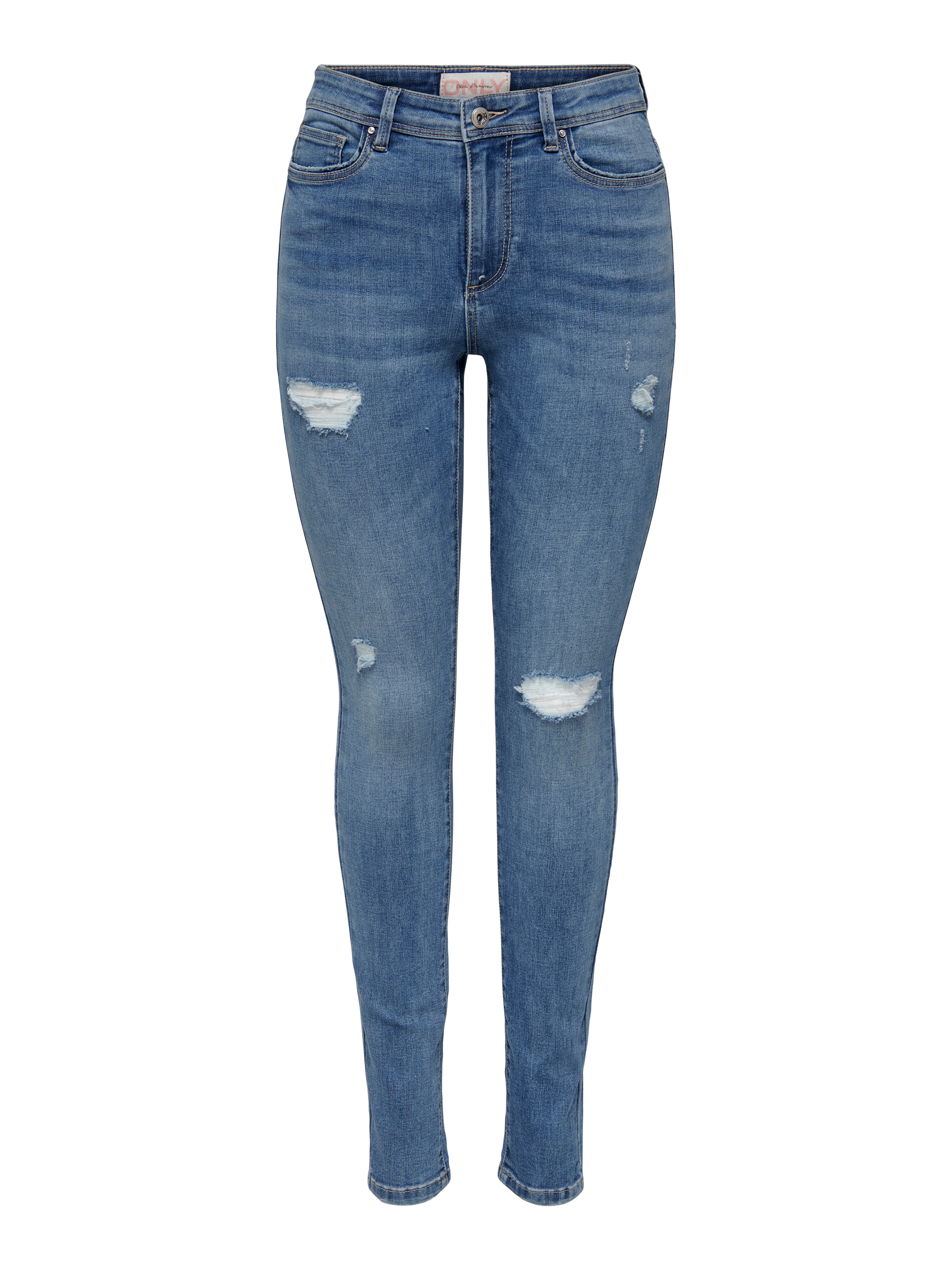 ONLWAUW Mittlere Taille Skinny Fit Jeans Medium Blue Denim