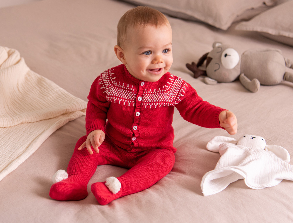 Gilet en maille-Noël chéri