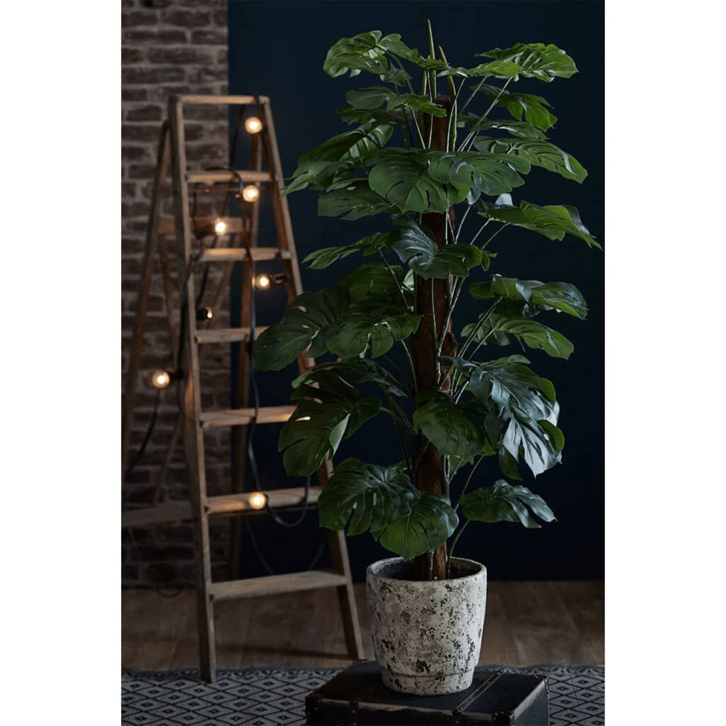 Smaragdgroene kunstmatige Monstera op paal, 150 cm