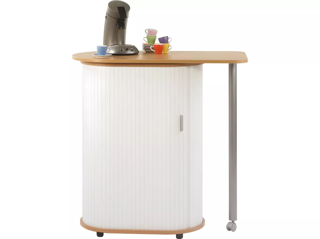 Meuble Mange-Debout Hêtre Blanc