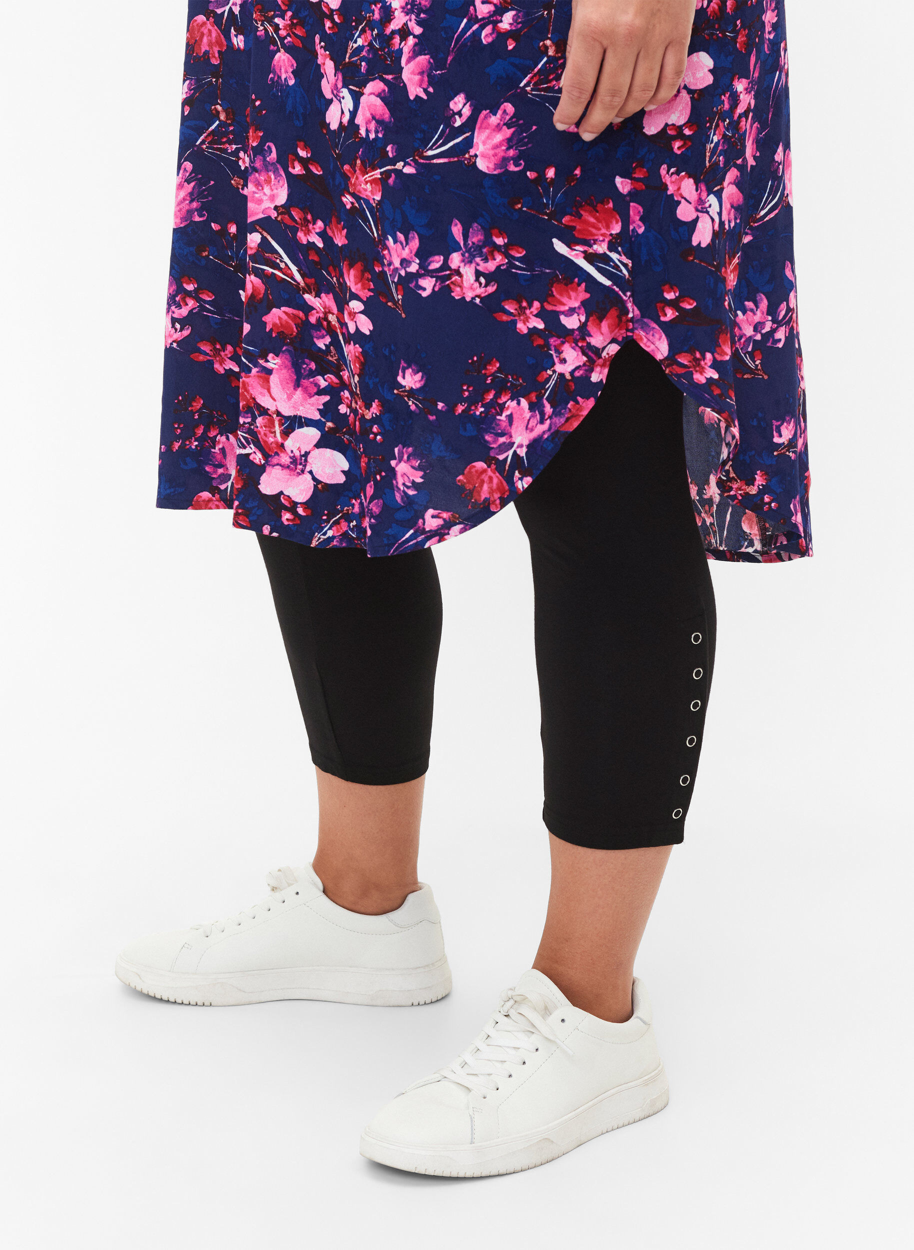 3/4 leggings med knapper