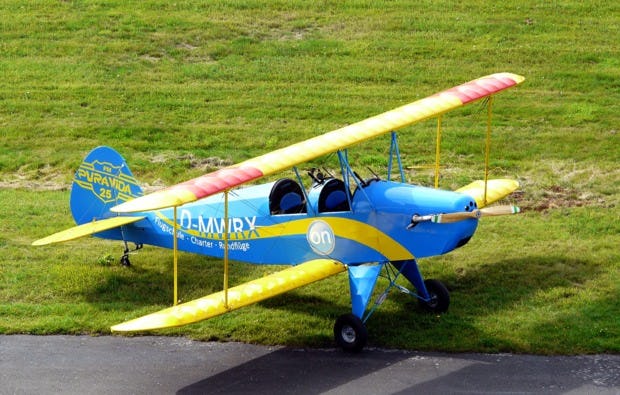 Rundflug in Marl - Flug im offenen Doppeldecker