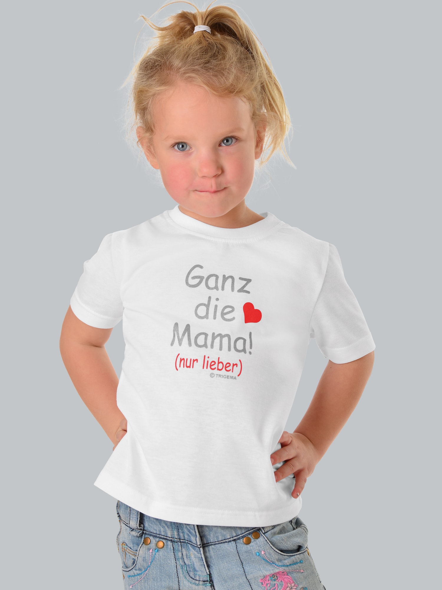 T-Shirt Mamas Liebling Weiss