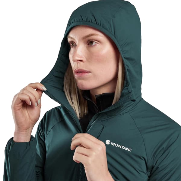 Doudoune randonnée MONTANE FIREBALL HOODIE W DEEP FOREST