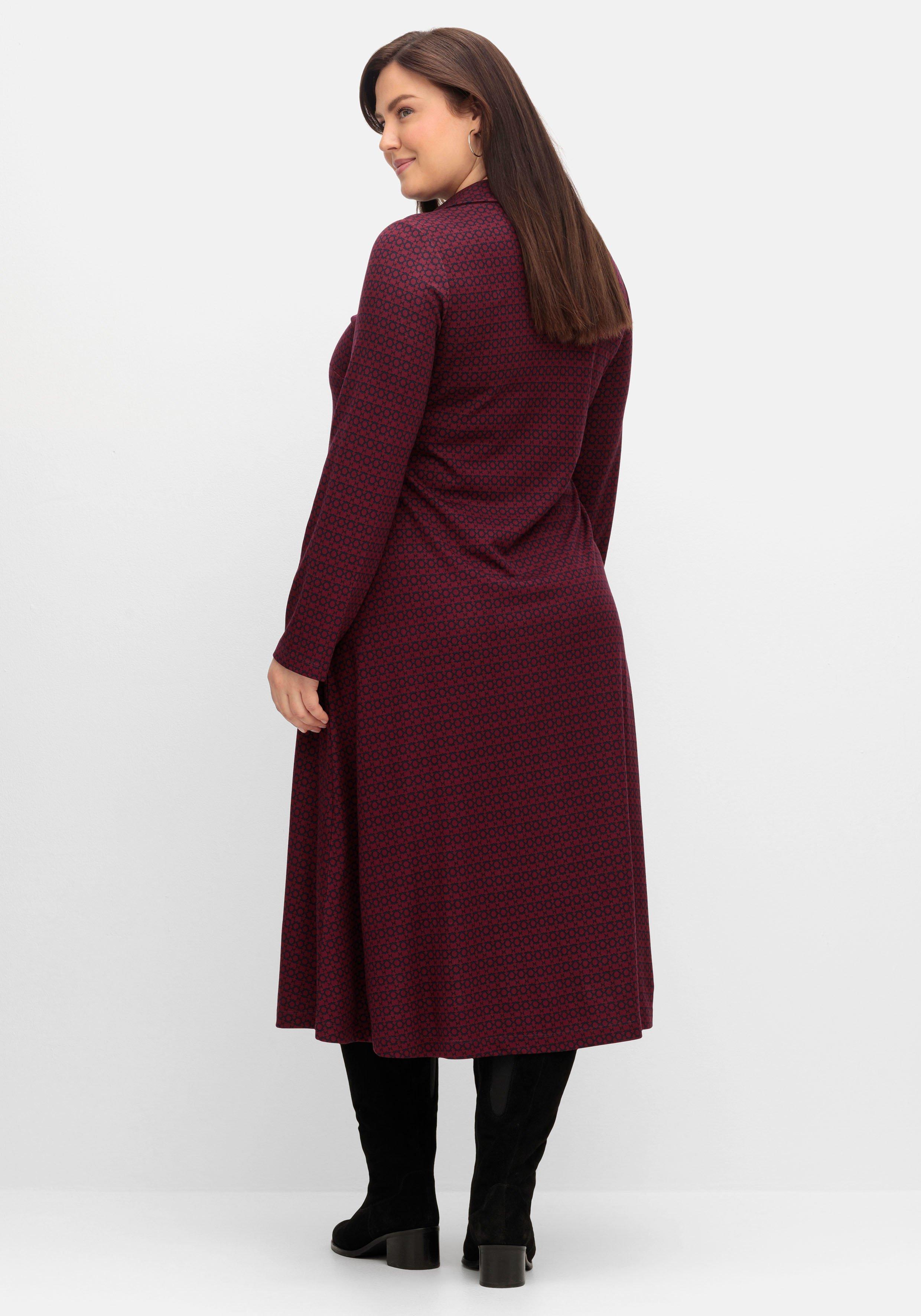 Shirtkleid in A-Linie, mit Kragen und Kellerfalte