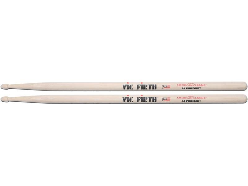 Vic Firth Drumsticks 5APG – 1 Paar American Classic 5A PureGrit – kein Finish, abrasive Holzstruktur