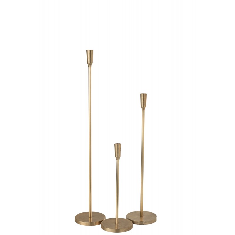 Chandelier en métal or 15x15x61cm