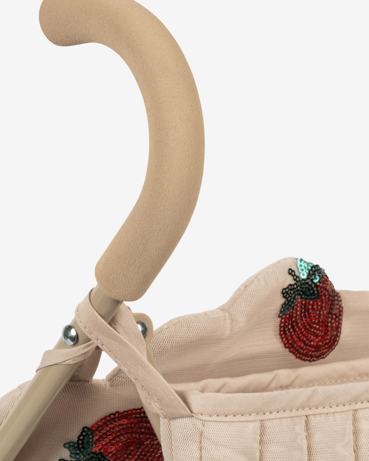 Dukkevogn m/ Glitrende Paljetter – Trille m/ Stelleveske | Tulle Doll Stroller