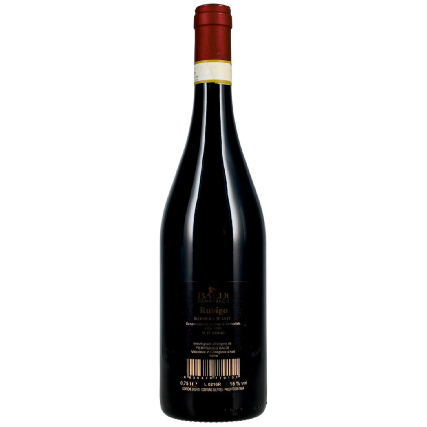 Barbera d'Asti Superiore DOCG Rubigo Baldi -75cl