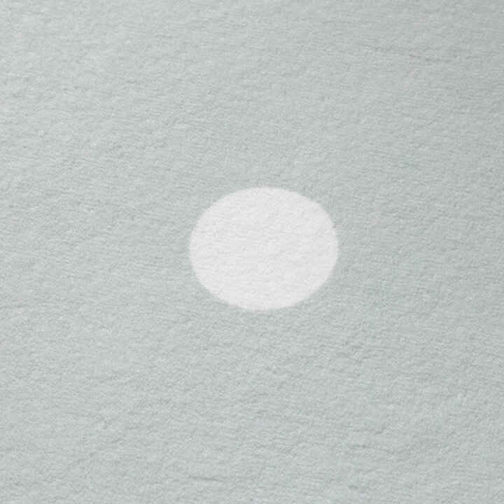 Rond wasbaar vloerkleed - Cloudy Stippen Mint