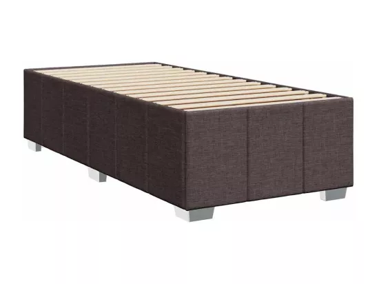 Sommier tapissier avec matelas Marron foncé 90x200 cm