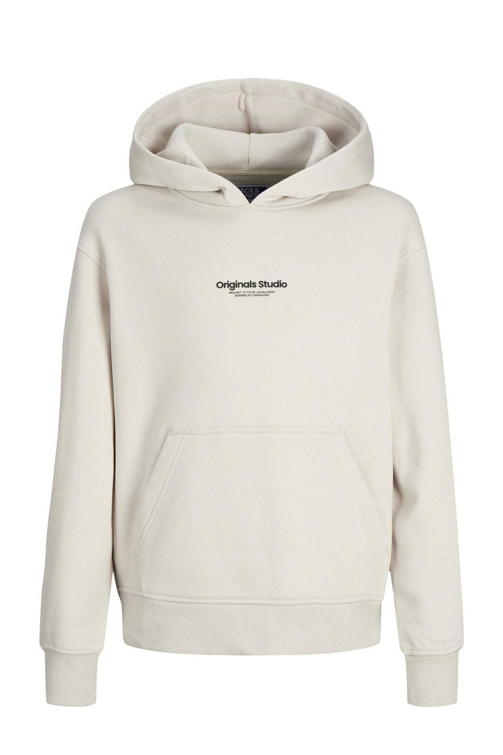 JACK & JONES hoodie JORVESTERBRO met tekst offwhite