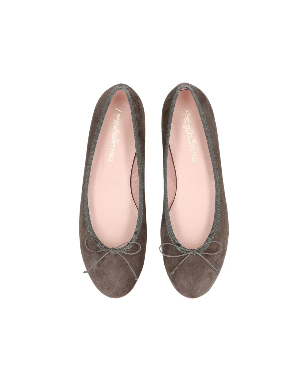 Pretty Ballerinas  Nicole suede ballerina - Angelis Graphite