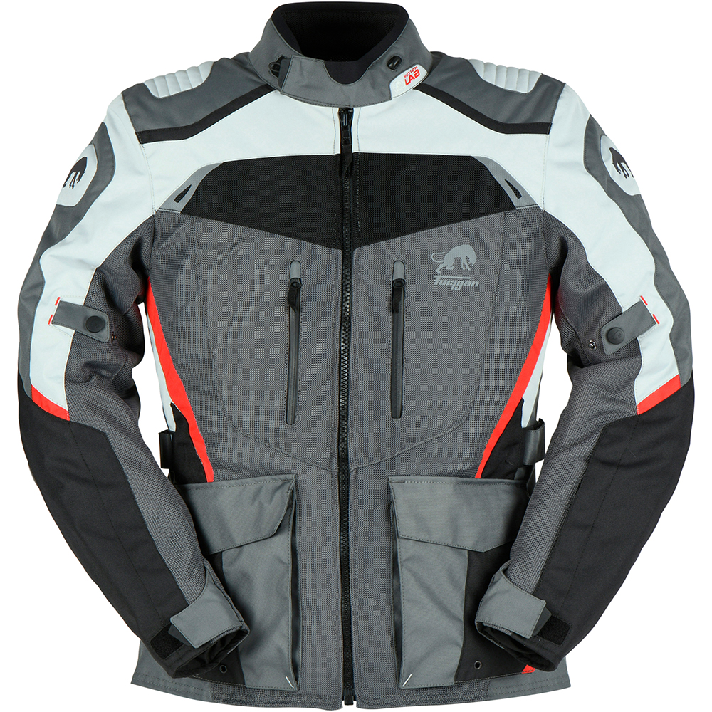 Furygan - Veste Apalaches Vented 2 en 1 Noir / Gris / Rouge