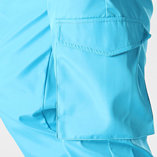 Pantalon Cargo Bleu Turquoise