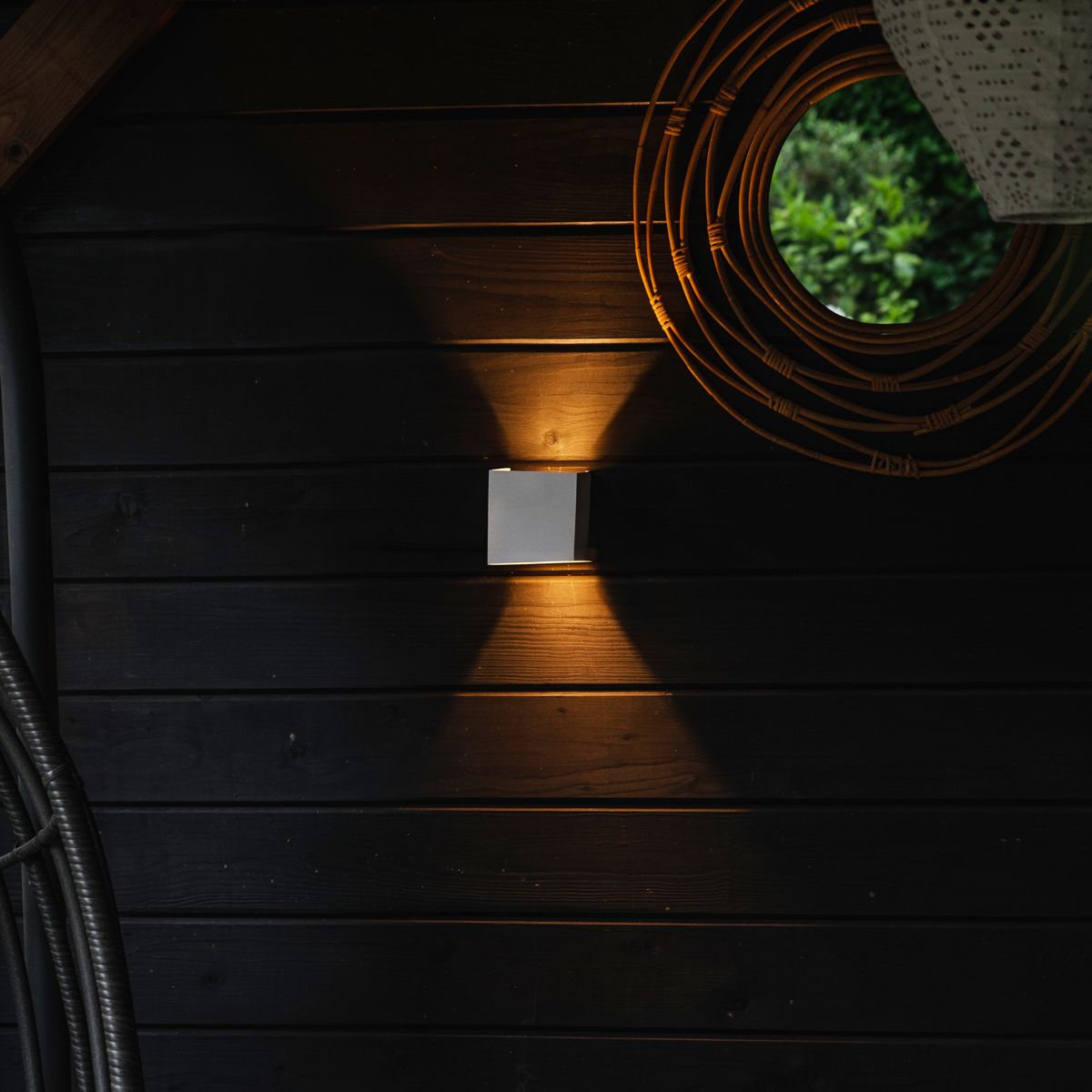 Buiten wandlamp wit incl. LED 2-lichts IP54 - Edwin