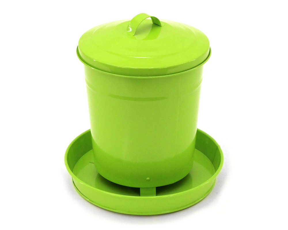 Mangeoire métal peint 4 kg poules • mangeoire volailles