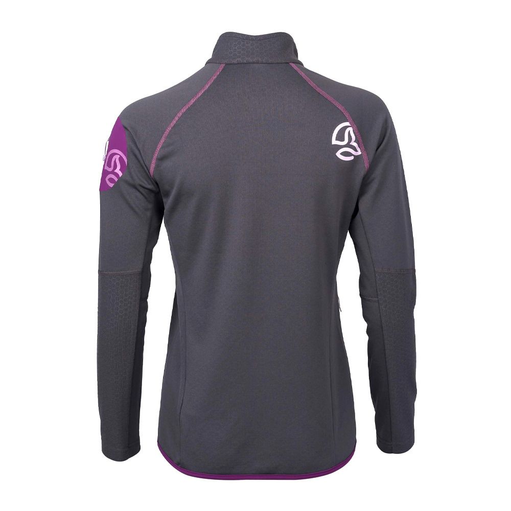 Ternua BERLANA - Sweat Femme whales grey/dark lilac