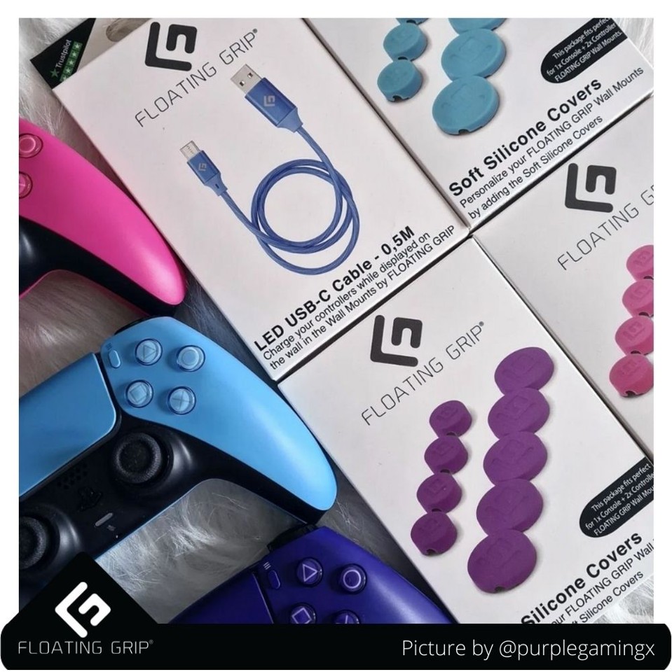 FLOATING GRIP Soft Silicon Covers for wall mounts