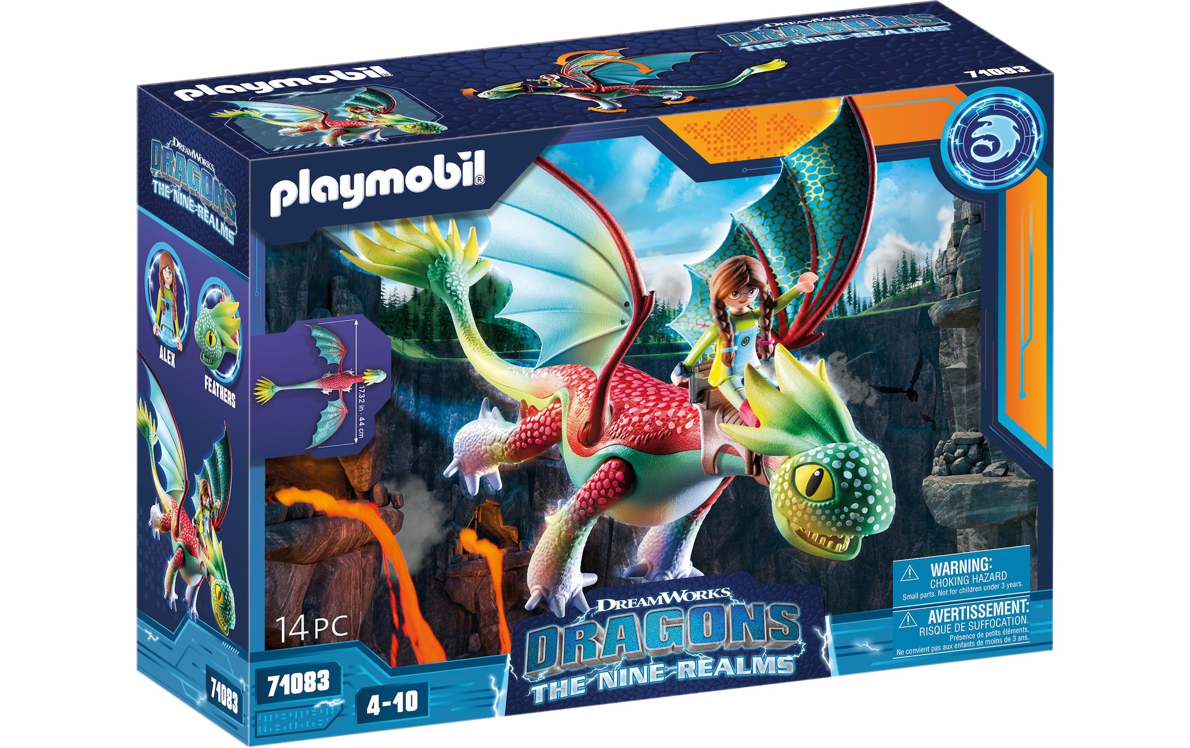 Playmobil® Spielbausteine »Dragons The Nine Realms – Feathers & Alex 71083«