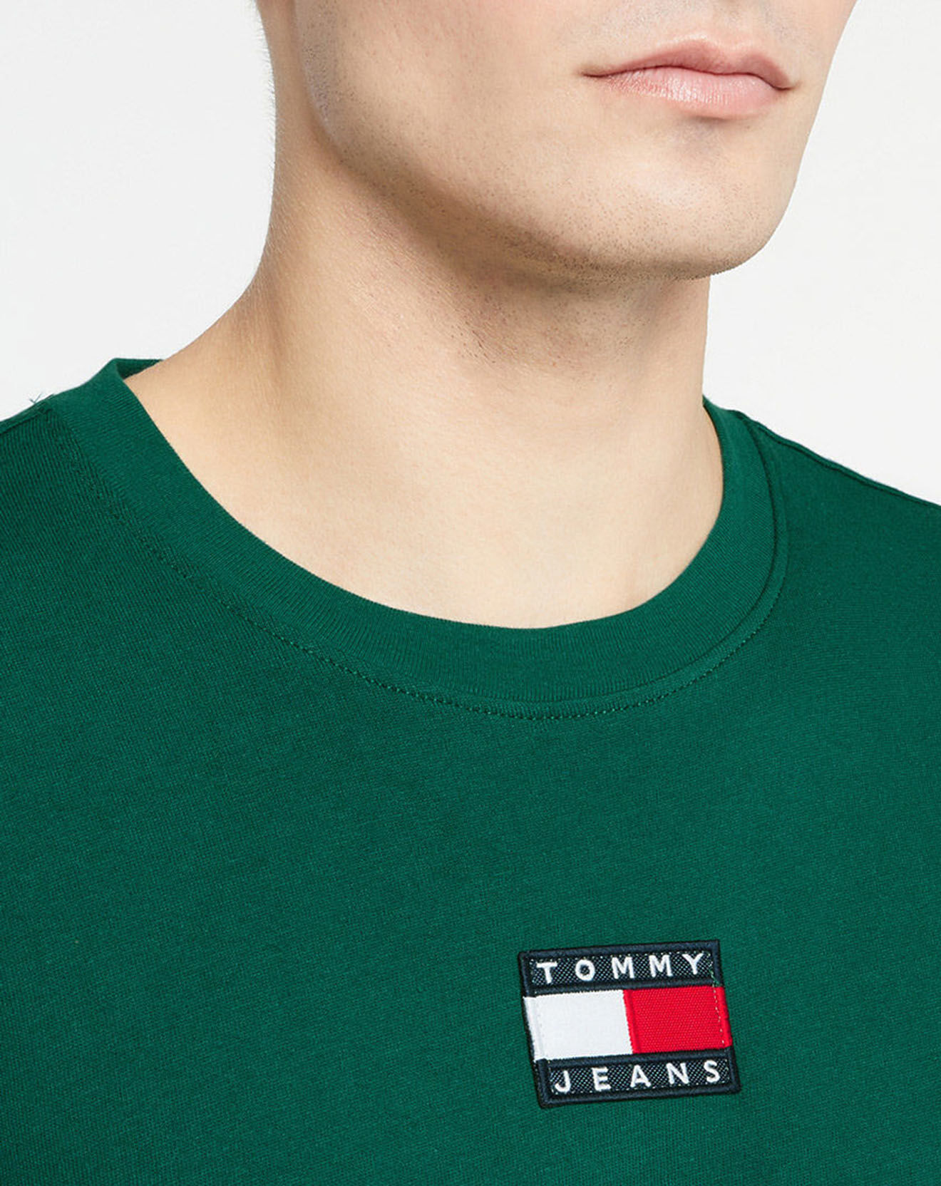 Tommy Jeans T-Shirt Tommy Badge vert sapin