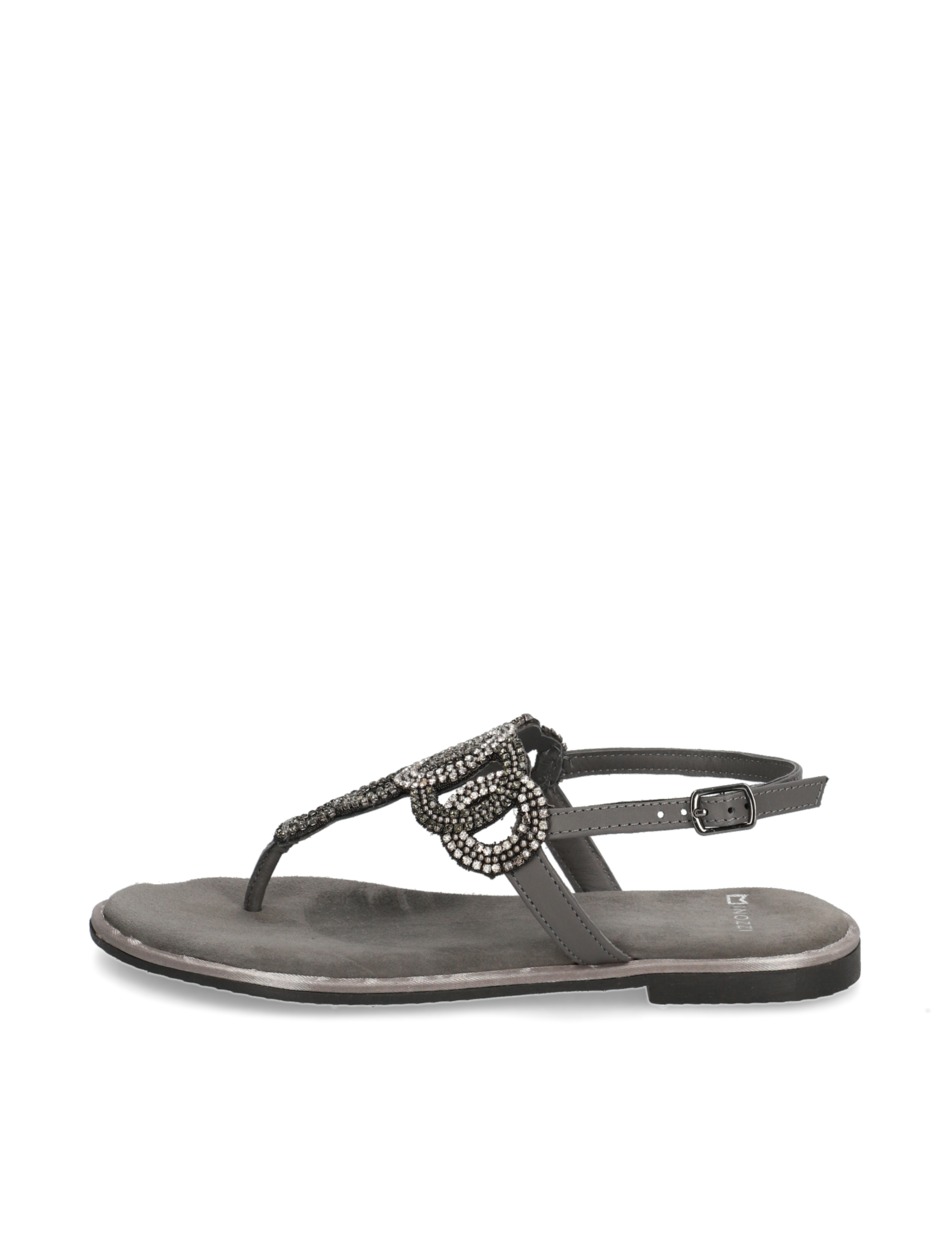 Veloursleder Sandale