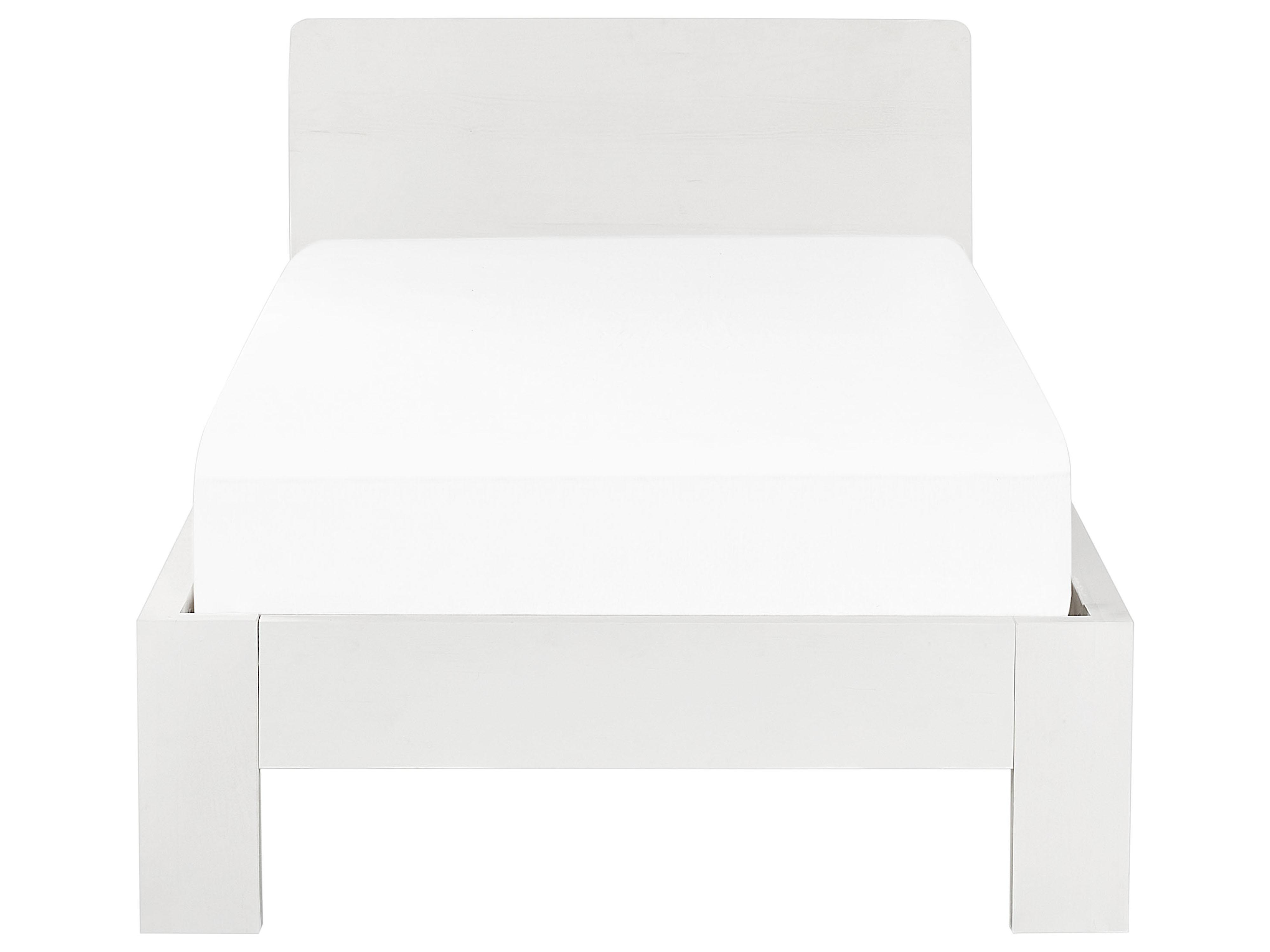 Bed Dennenhout ROYAN 90 x 200 cm Wit