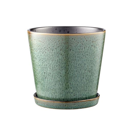Bitz Skjuler Med Underskål, Grøn/Sort, 14 cm