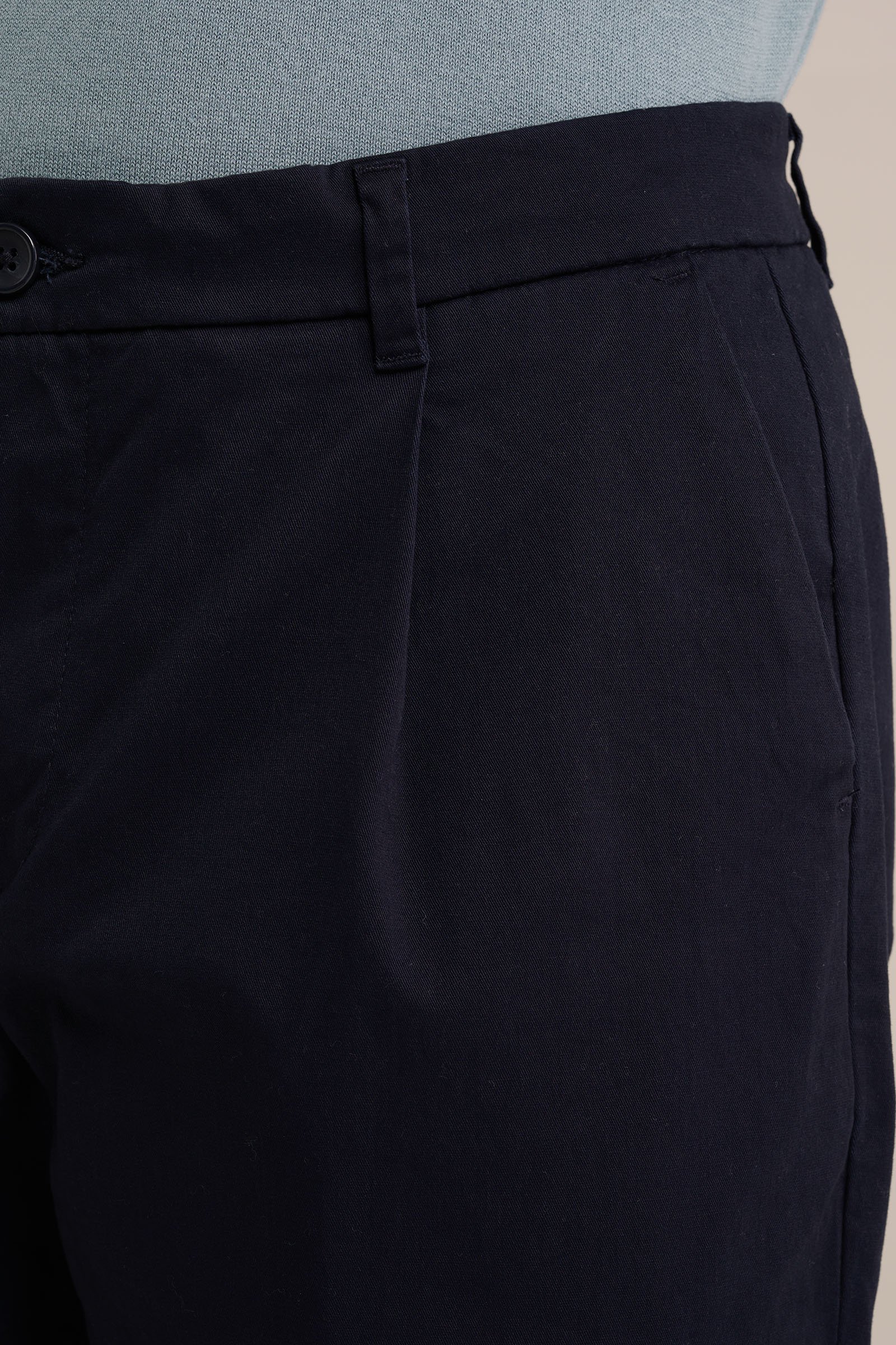 tapered fit chino met stretch Fundamentals Donkerblauw