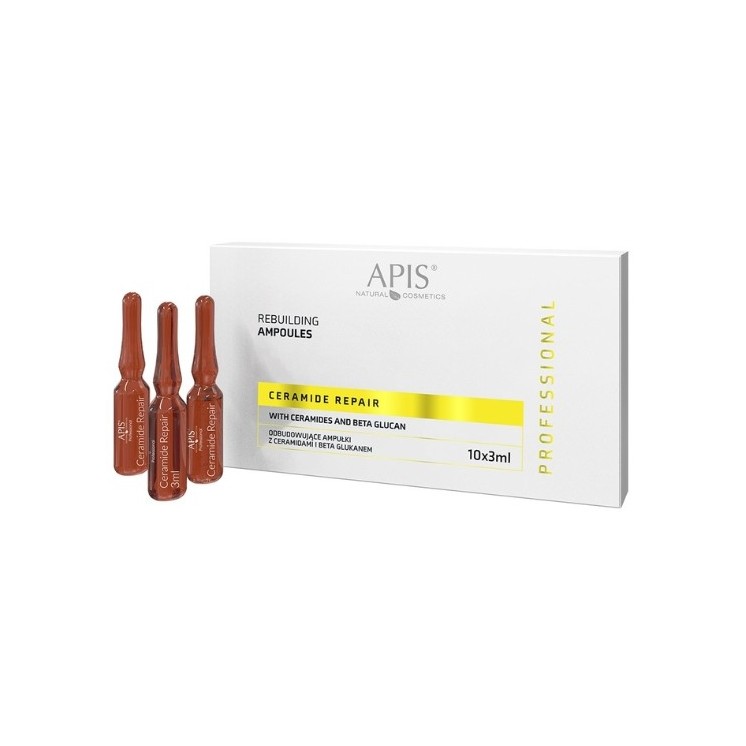 Apis Ceramide Repair Regenerierende Gesichtsampullen mit Ceramiden und Beta-Glucan 10x3ml