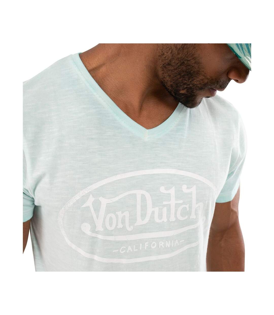 T-shirt col V homme en coton Tyron