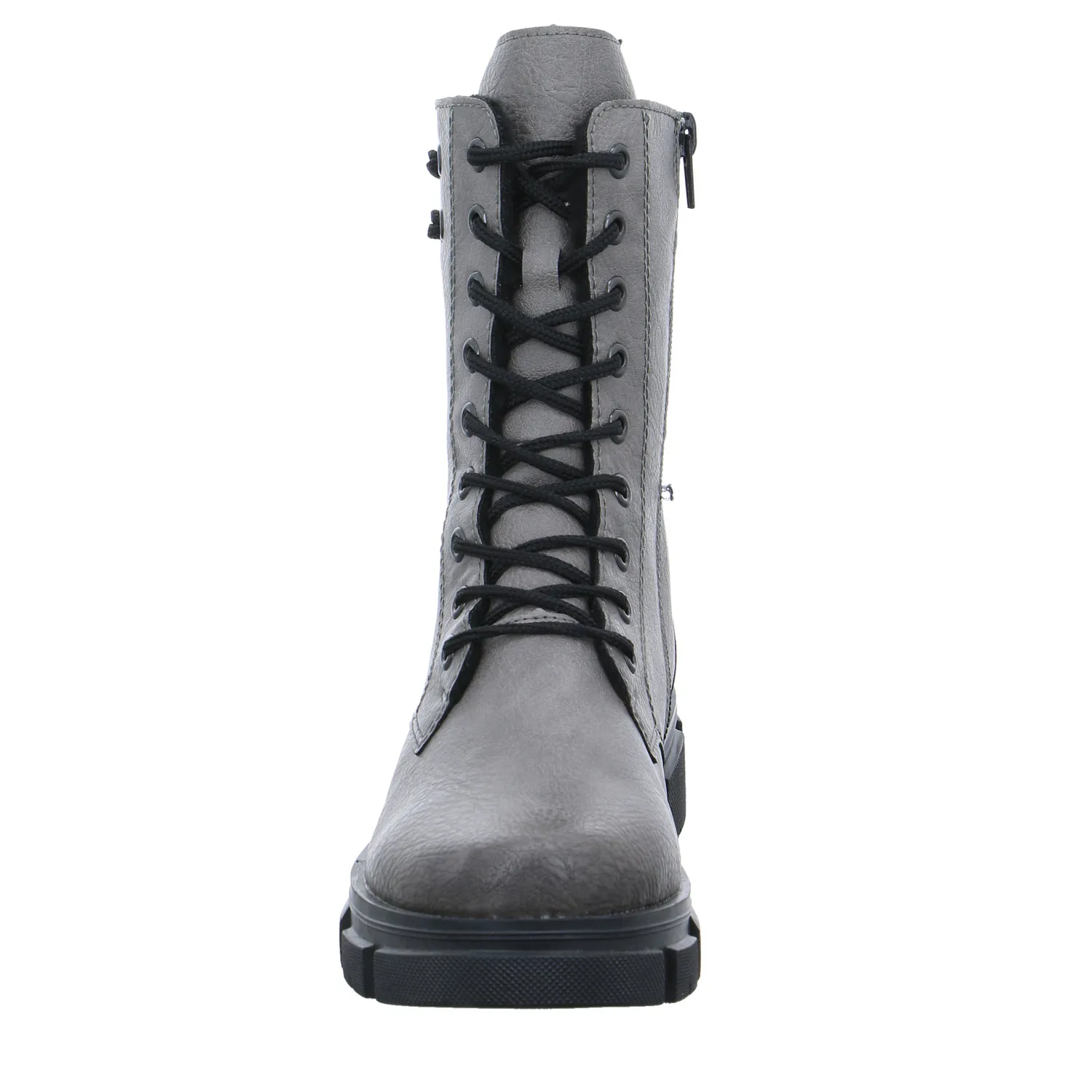 RIEKER Boot Grau Lederimitat