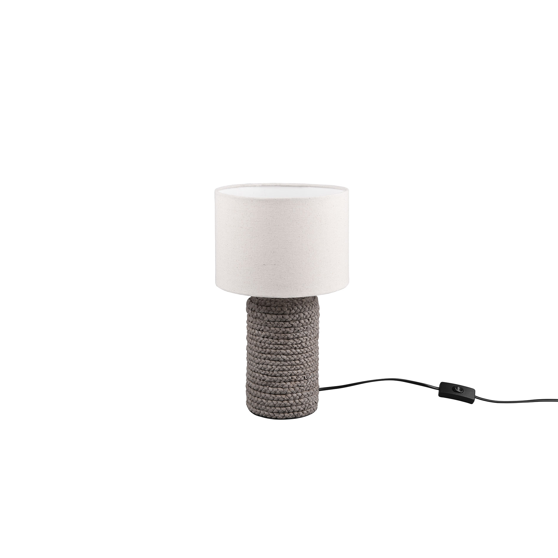 Tischleuchte - braun-beige - 38 cm hoch
