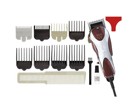 Wahl Profi Haarschneider Magic Clip, Rød, Rustfritt stål, 0,8 mm, 2,5 mm, 4 cm, AC, 230 V