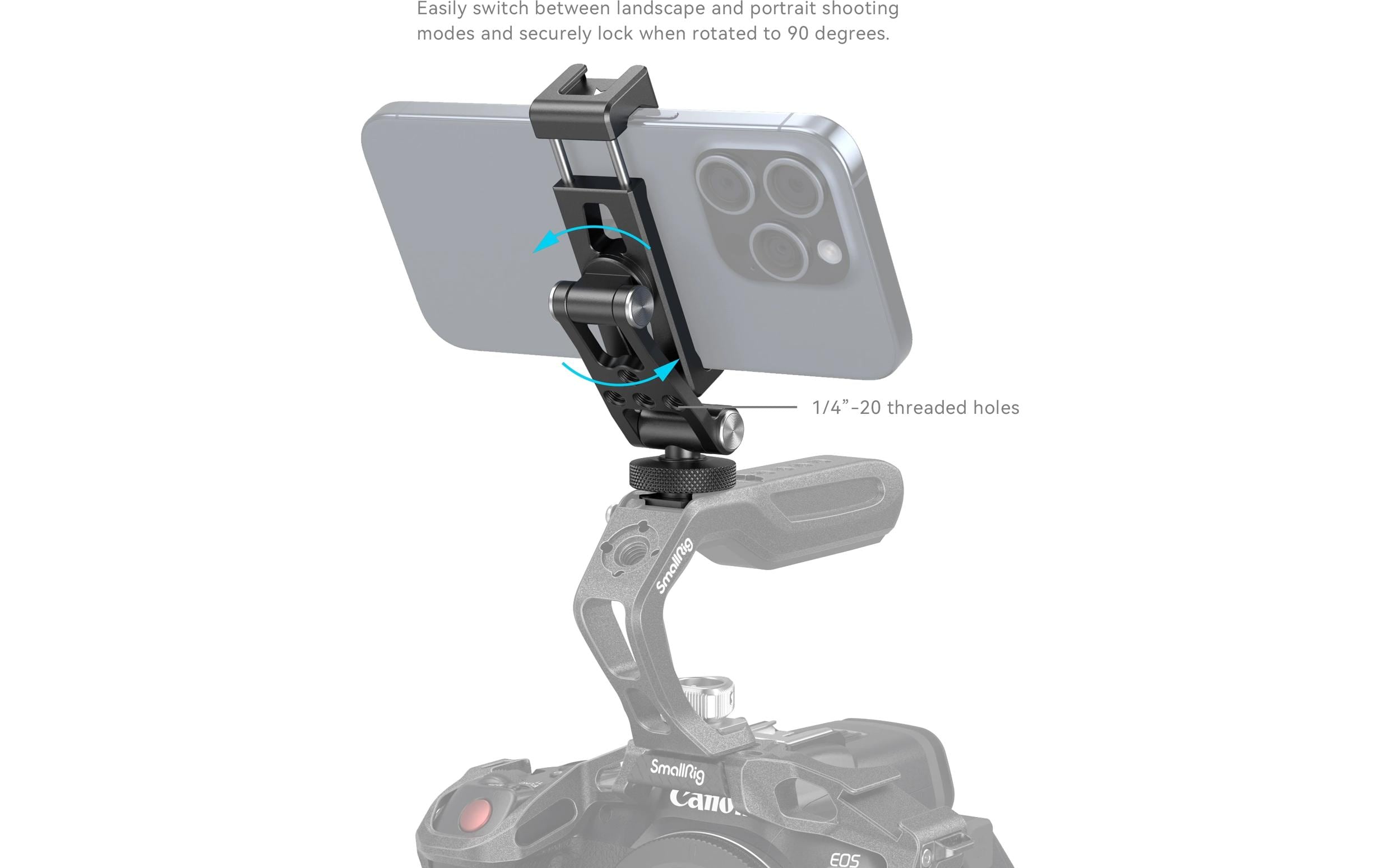 Cage TelefonhalterMetall-Telefonhalter mit Cold-Shoe Mount