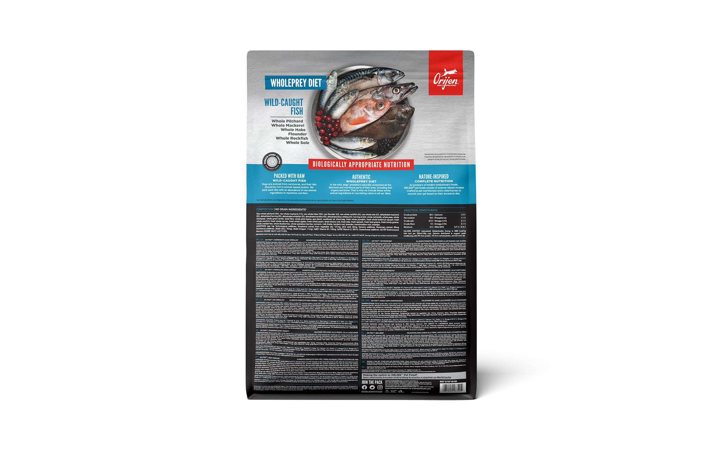 Trockenfutter Dog Six Fish 2 kgAlleinfutter für Hunde